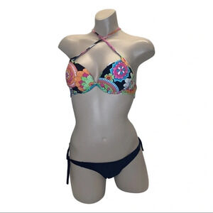 Recco Size Medium Brazilian Floral Under Wire Top Bikini Set. New With Tags.